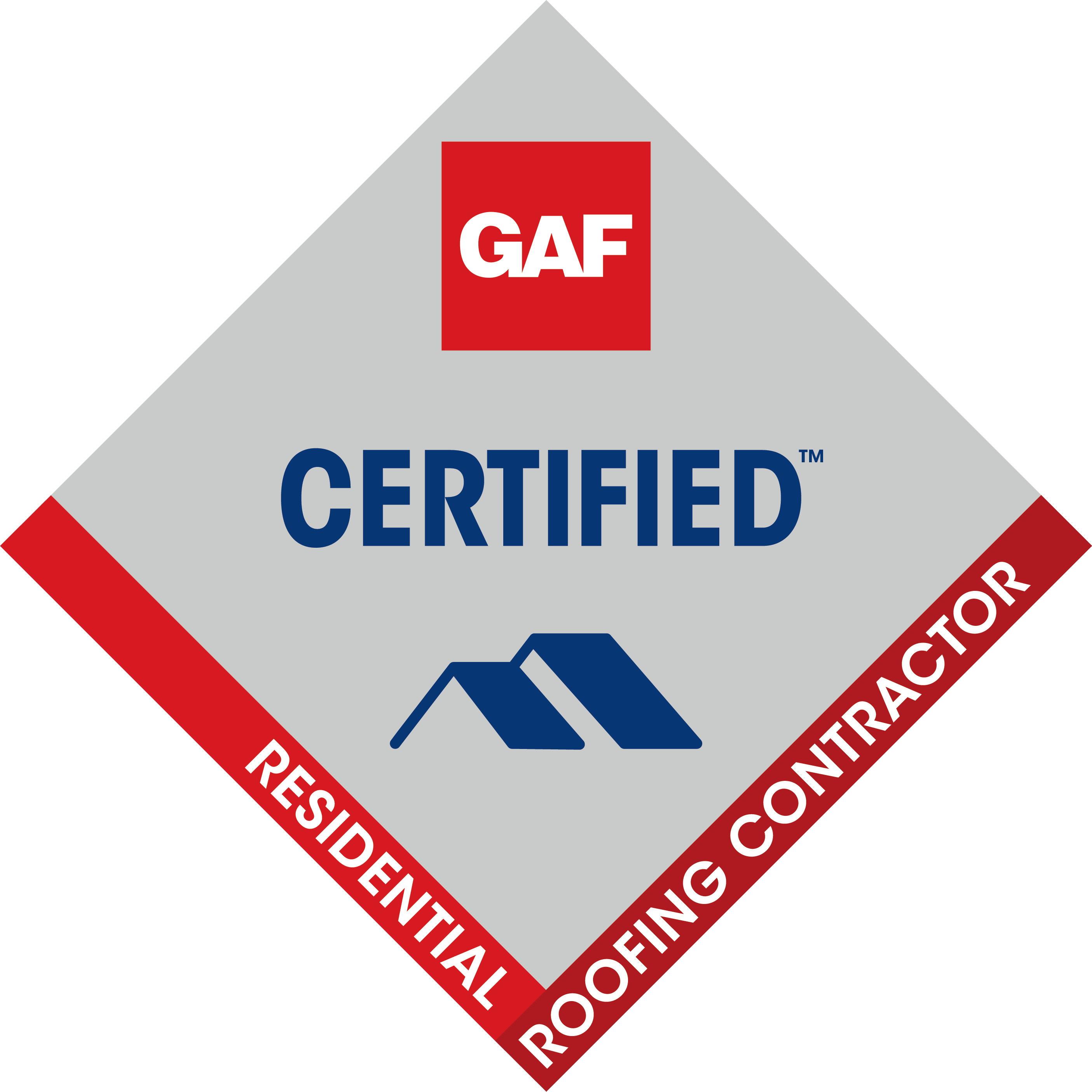 GAF Certified Residential Roofing Contractor Badge